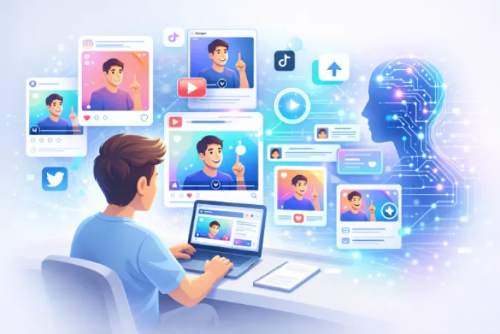 Fastest Way to Create Social Media Content with AI